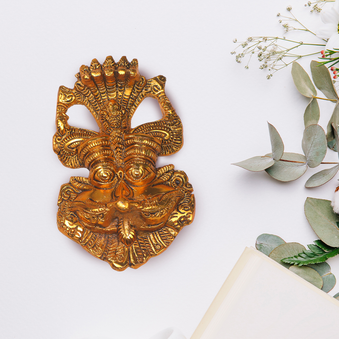 Devnidhii Nagraj Face (Nazar Battu) in Gold Polish