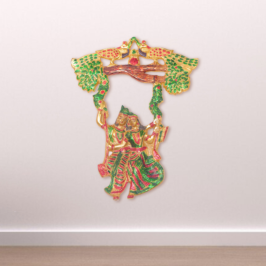 Devnidhii Radha Krishan on Jhula Meenakari Wall Hanging