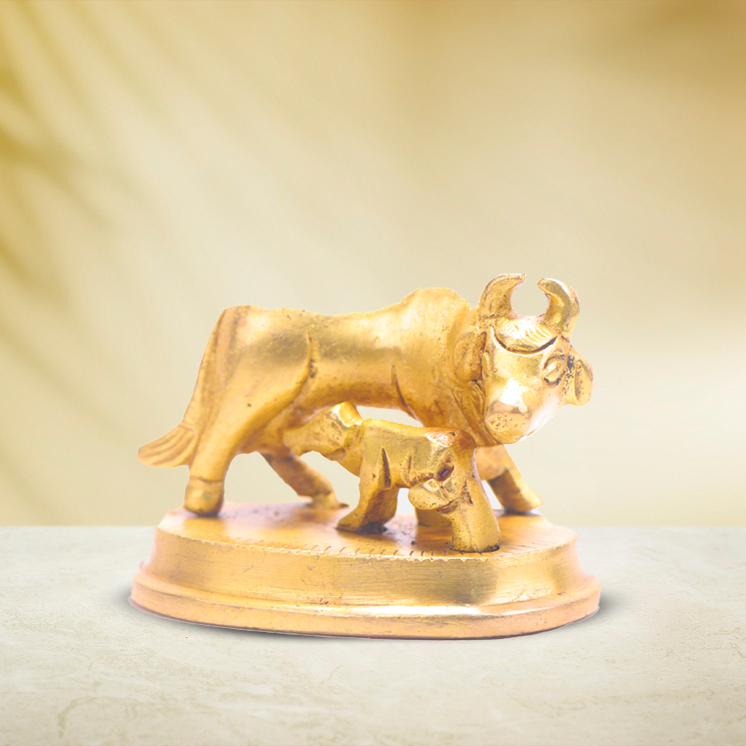 Devnidhii Kamdhenu Maa in Brass Design 2