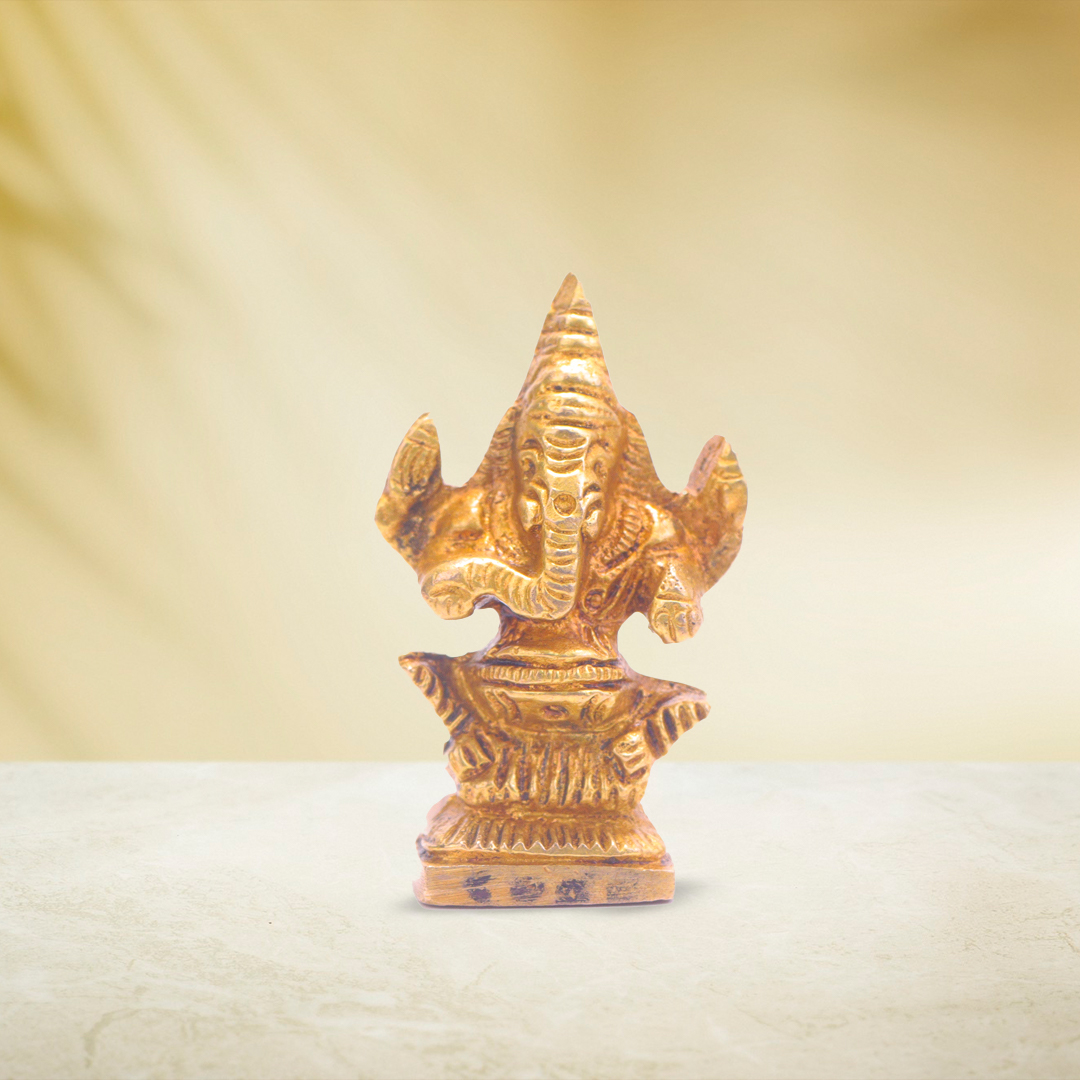 Devnidhii Ganesh Ji Brass Idol High Quality