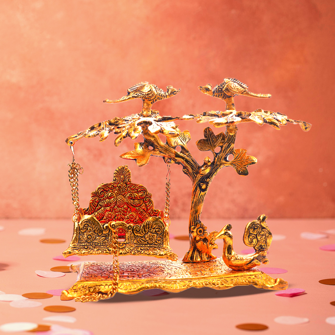 Devnidhii Palna (Jhula) Tree Shape in Gold Polish