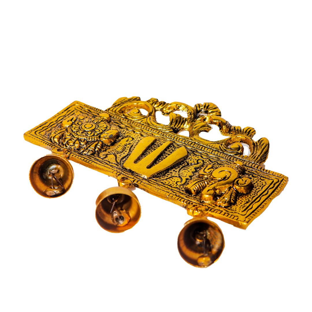 Devnidhii Tirupati Balaji Latkan for Door in Gold Polish