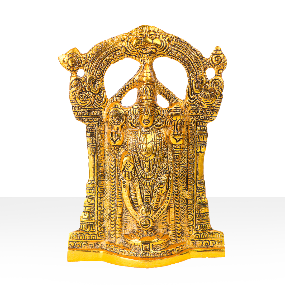 Devnidhii Tirupati Balaji Venkateshwara Gold Polish Wall Hanging
