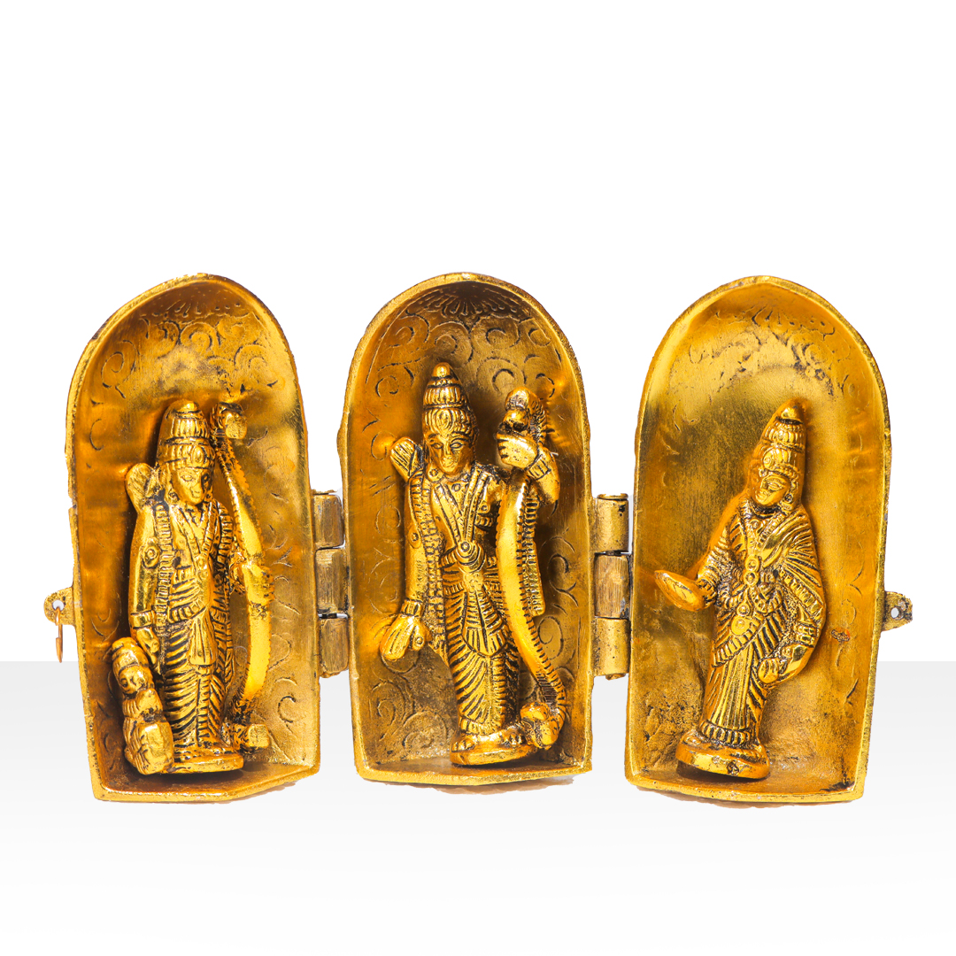Devnidhii Ram Darbar Capsule Shape in Gold Polish