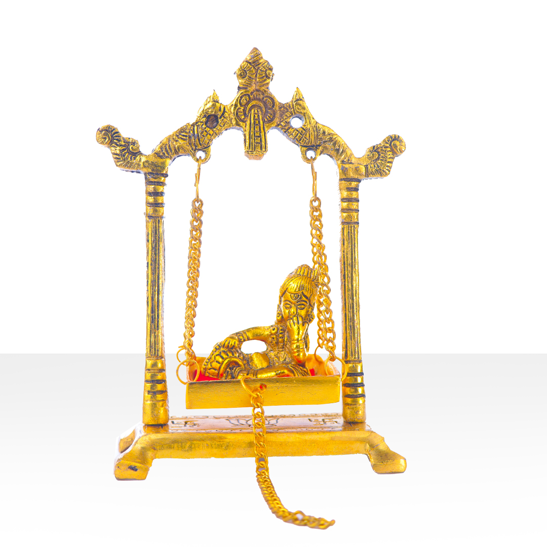 Devnidhii Palna (Jhula) in Gold Polish