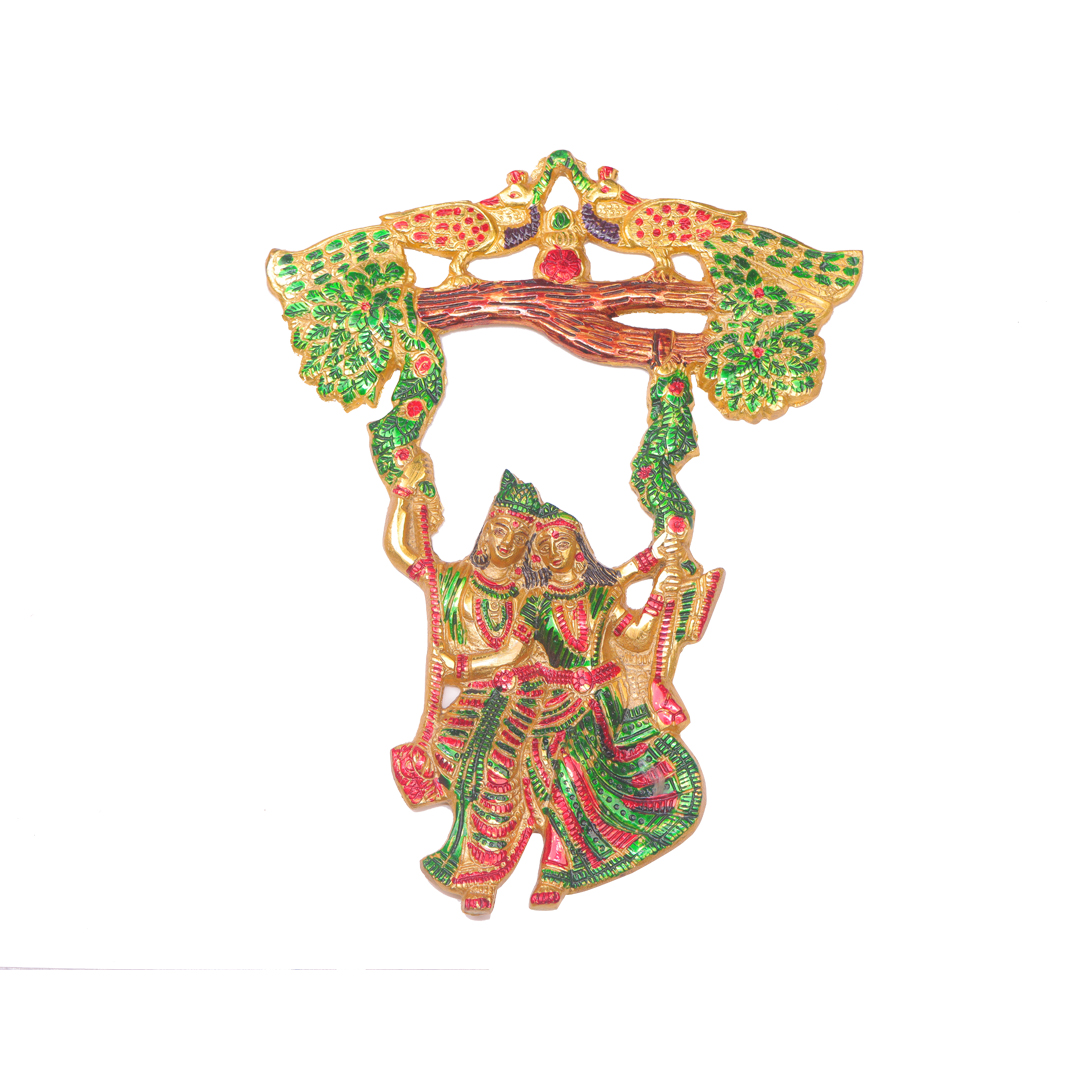 Devnidhii Radha Krishan on Jhula Meenakari Wall Hanging