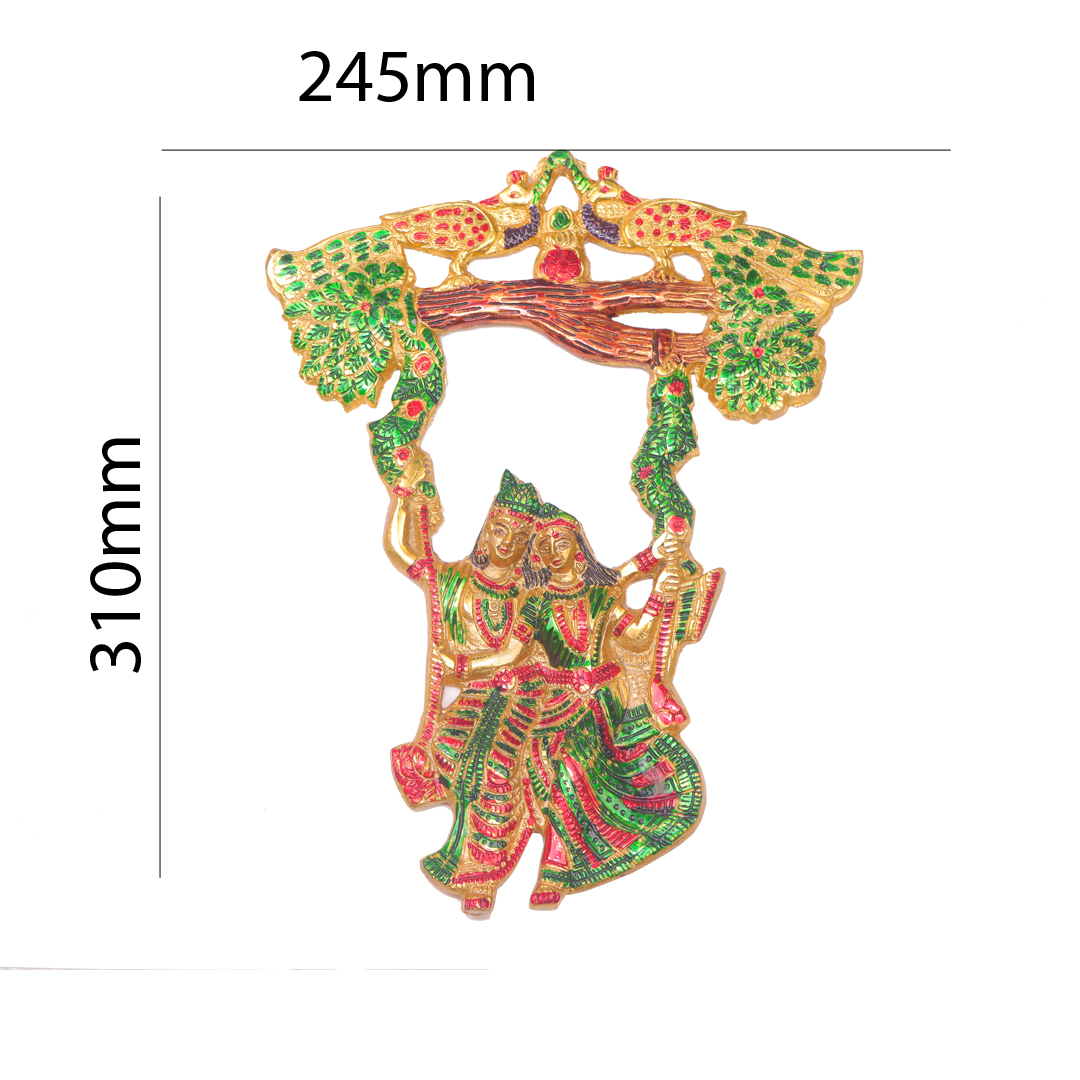 Devnidhii Radha Krishan on Jhula Meenakari Wall Hanging