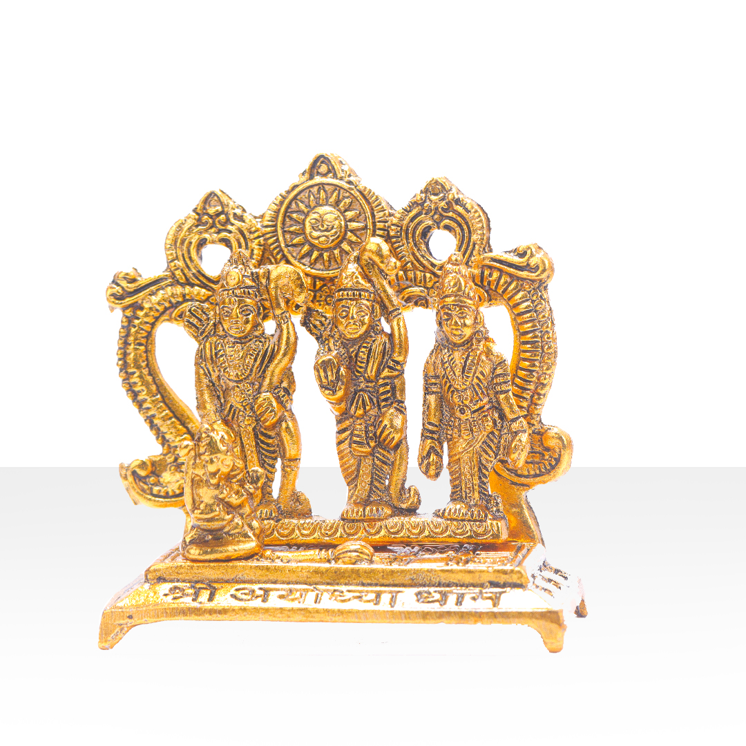 Devnidhii Ram Darbar in Gold Polish Small Size