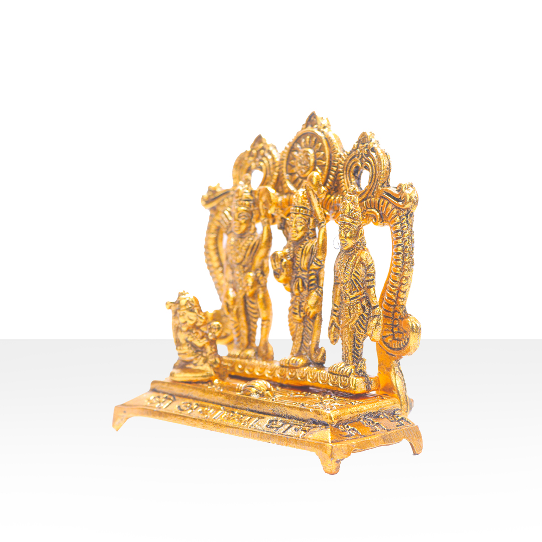 Devnidhii Ram Darbar in Gold Polish Small Size