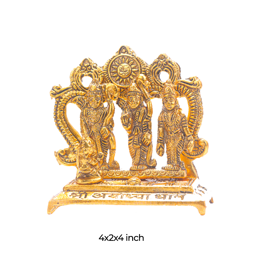 Devnidhii Ram Darbar in Gold Polish Small Size