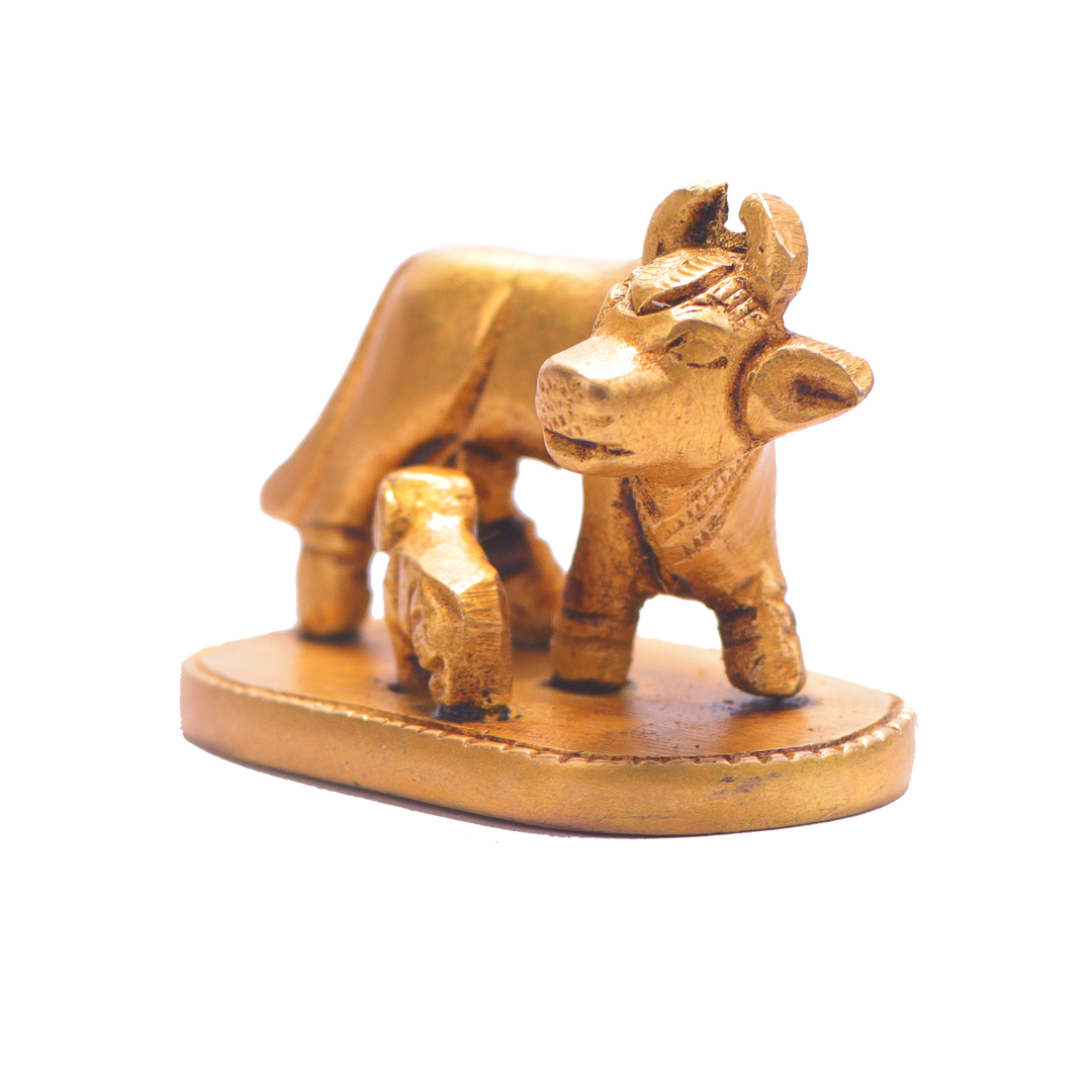 Devnidhii Kamdhenu Maa in Brass Design 3