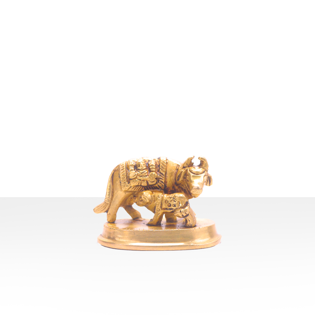 Devnidhii Kamdhenu Maa in Brass Design 4