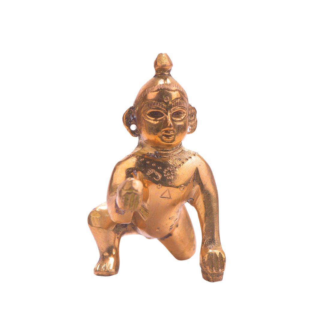 Devnidhii Laddu Gopal Brass Idol