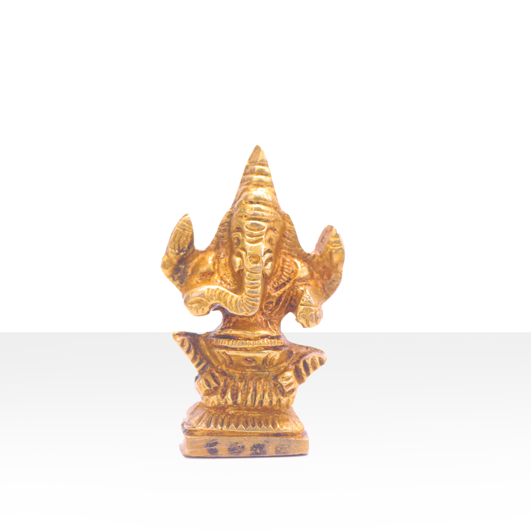 Devnidhii Ganesh Ji Brass Idol High Quality