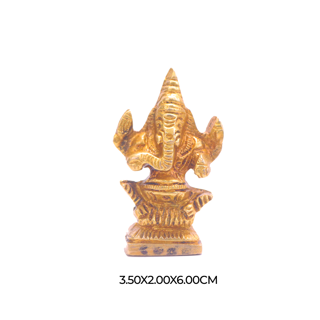 Devnidhii Ganesh Ji Brass Idol High Quality