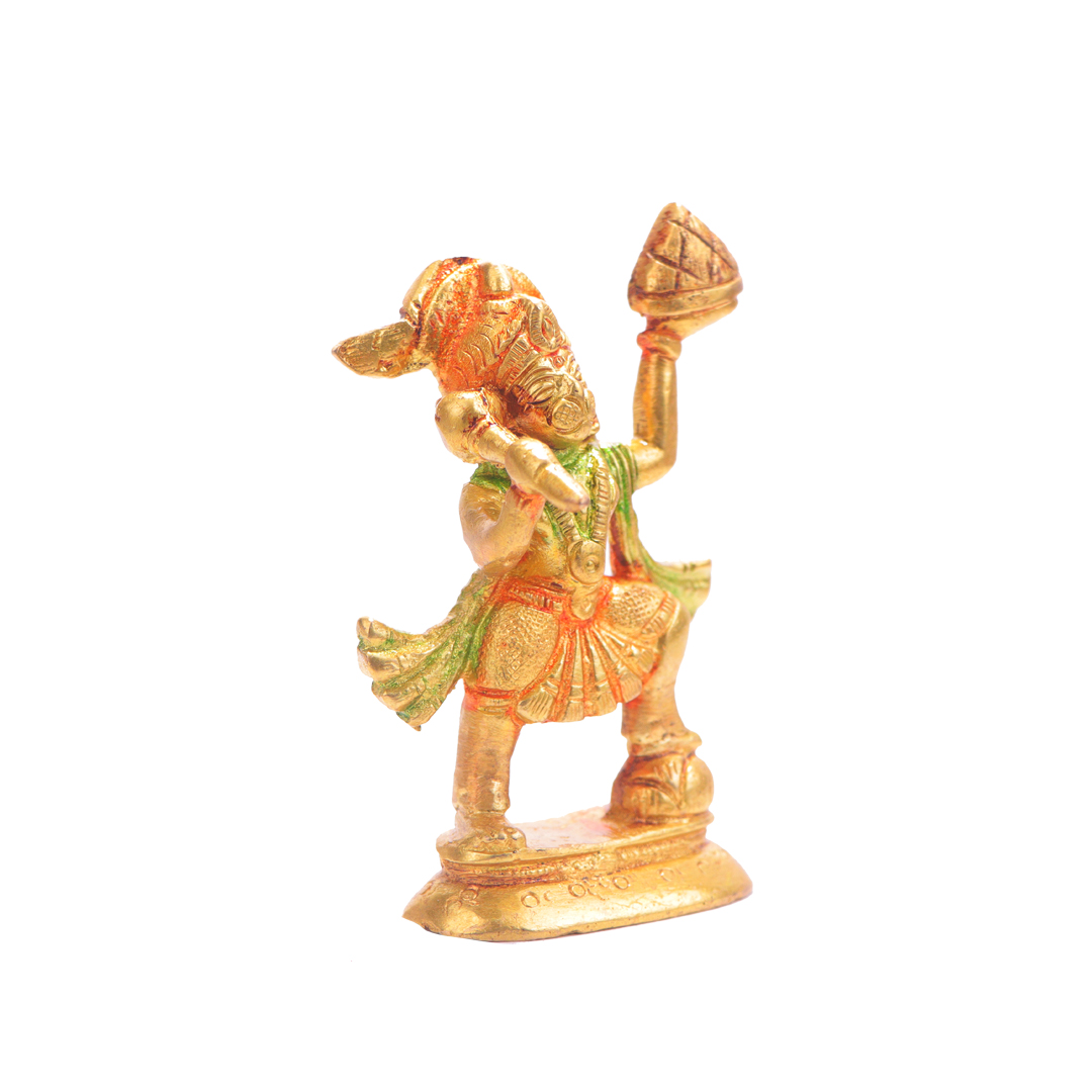 Devnidhii Hanuman Ji Brass Idol Sankatmochak Mudra Design 1