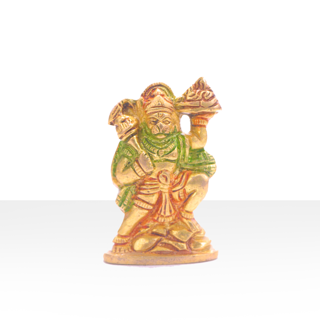 Devnidhii Hanuman Ji Brass Idol Sankatmochak Mudra Design 2