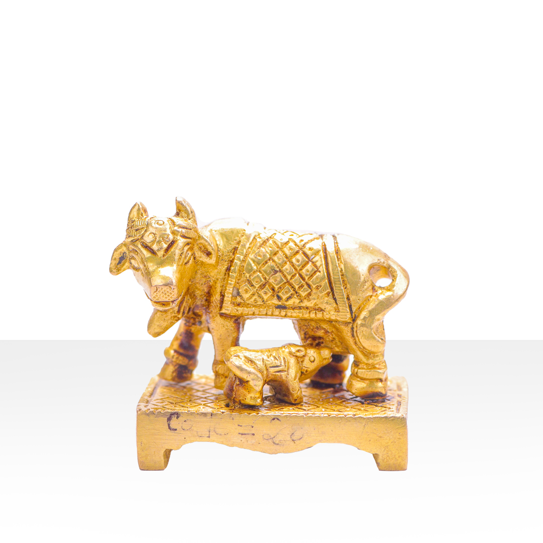 Devnidhii Kamdhenu Maa in Brass Design