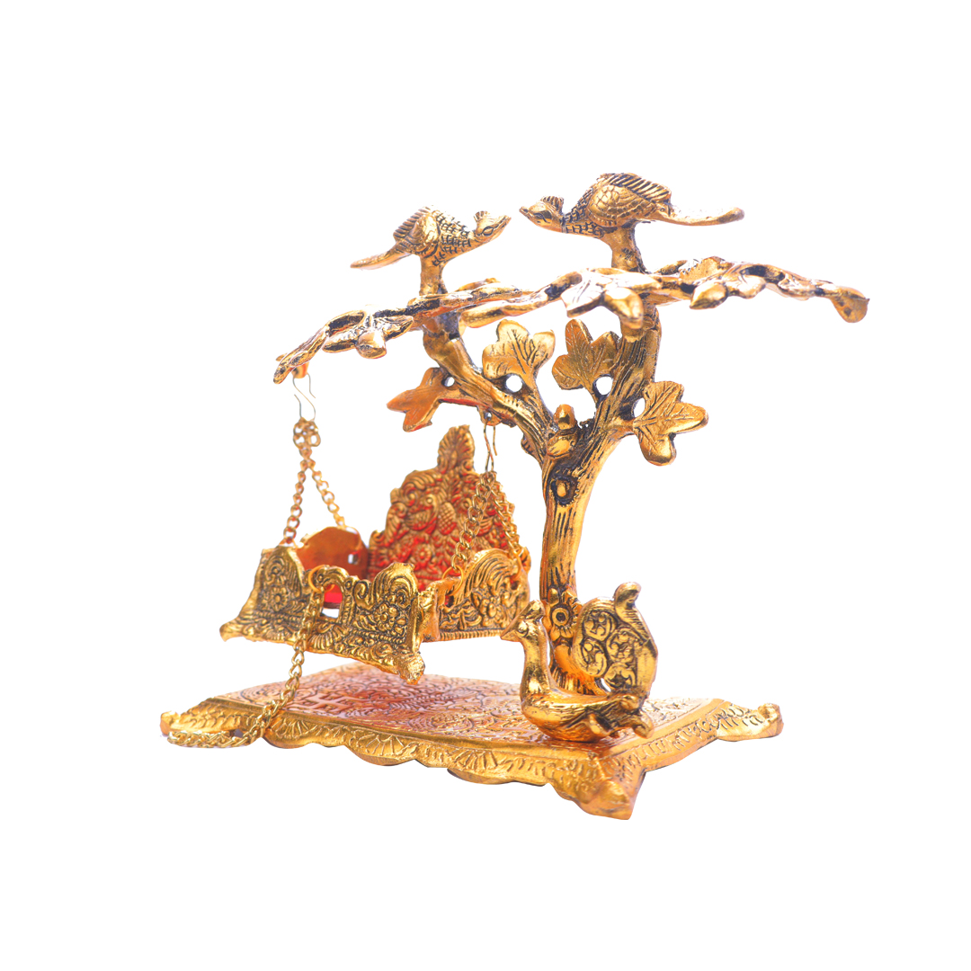 Devnidhii Palna (Jhula) Tree Shape in Gold Polish