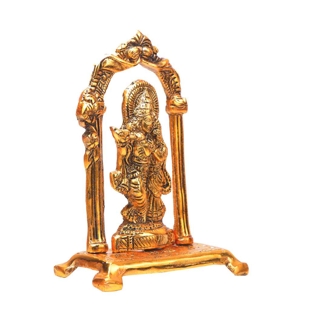 Devnidhii Radha Krishna (Mehrab Design) in Gold Polish rratnaidhii