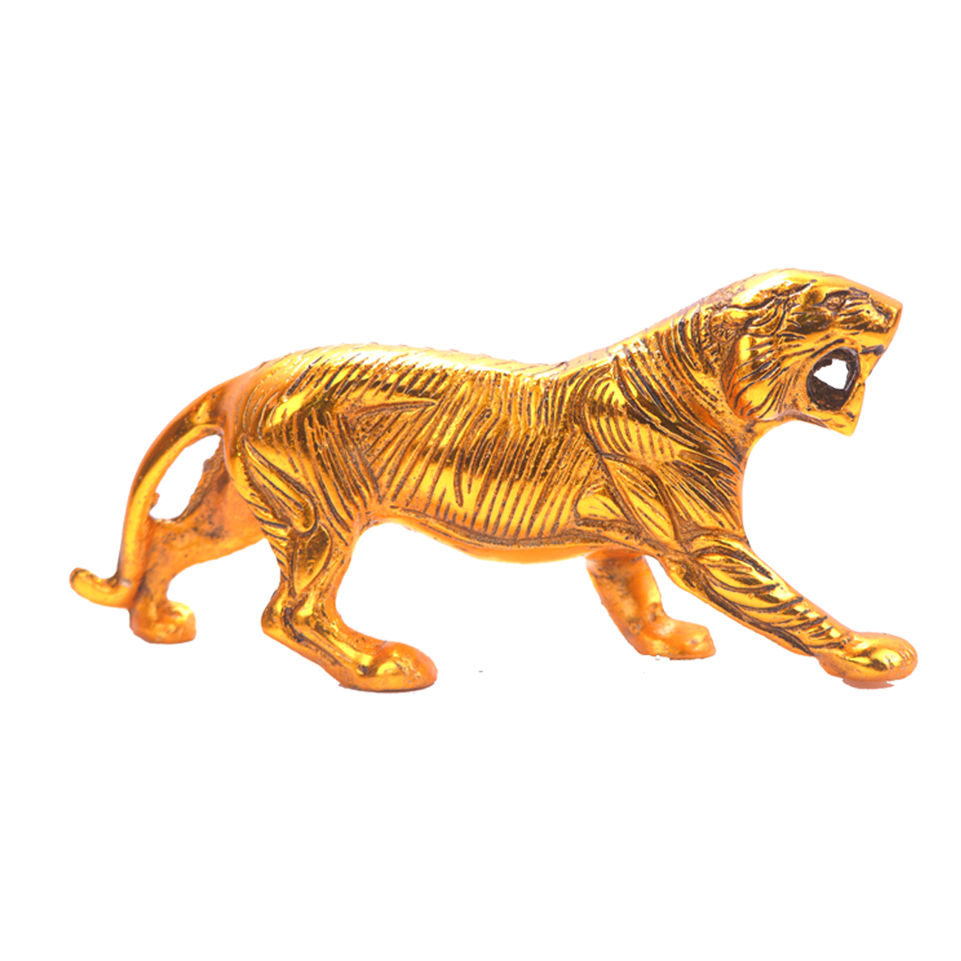 Devnidhii Lion in Gold Polish Vastu/ Fengshui