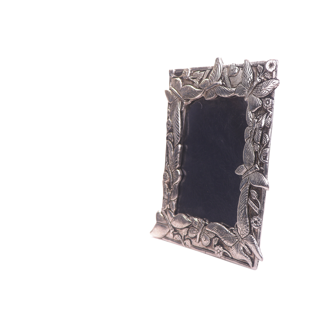 Devnidhii Photo Frame Silver Place with Butterfly Figurines