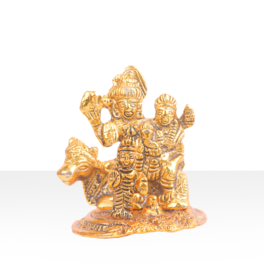 Devnidhii Shiv Parivar Small in Gold Polish