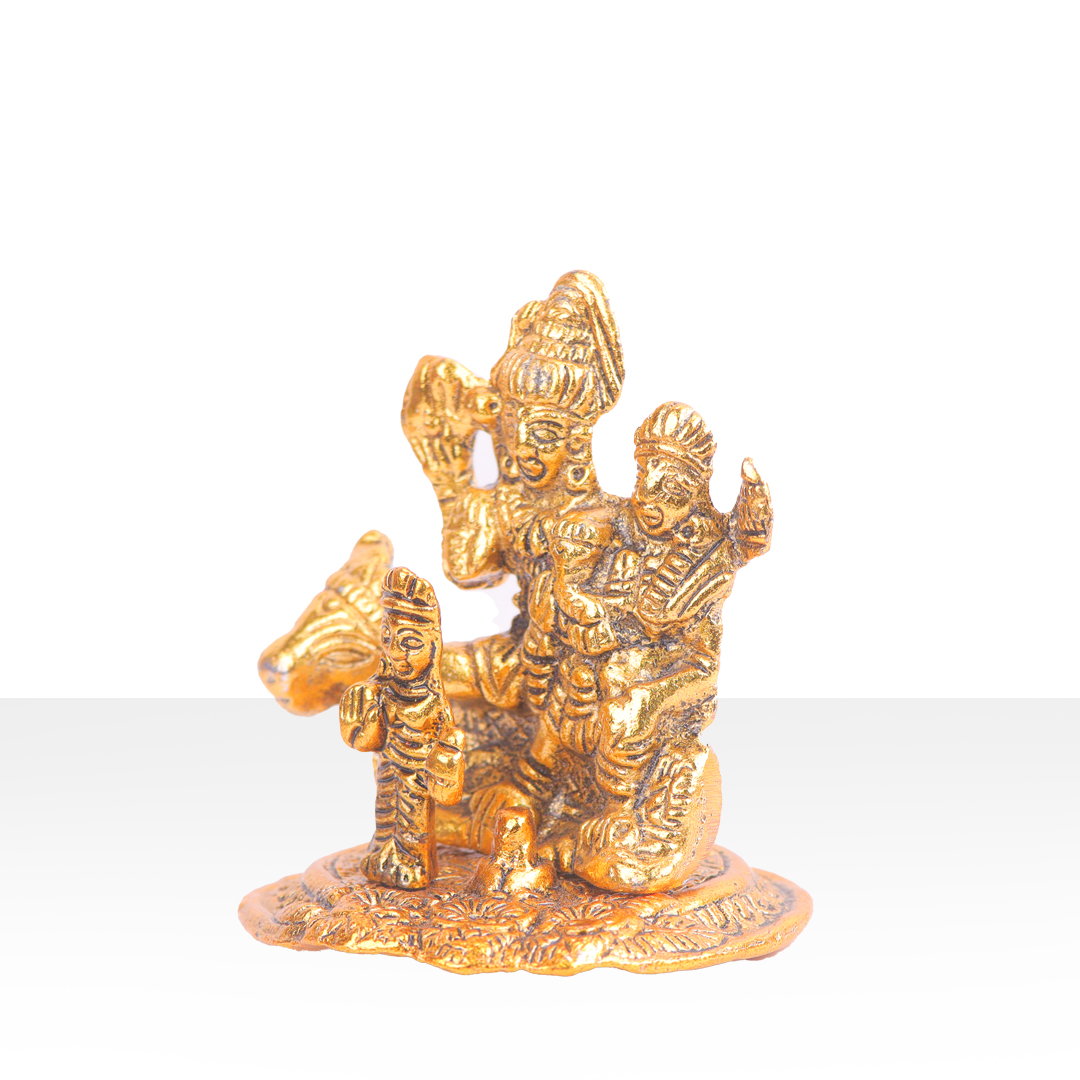 Devnidhii Shiv Parivar Small in Gold Polish