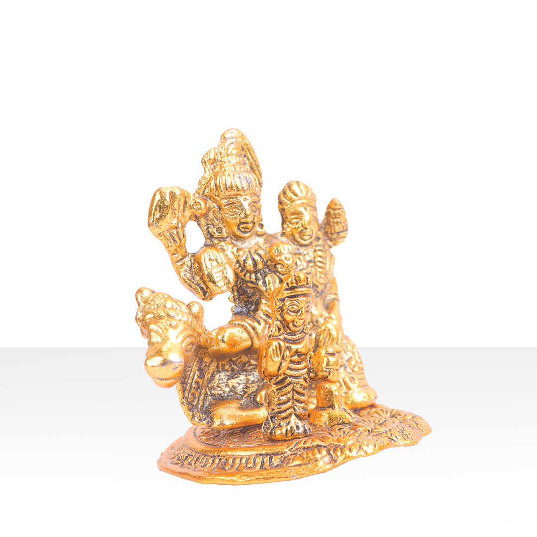 Devnidhii Shiv Parivar Small in Gold Polish