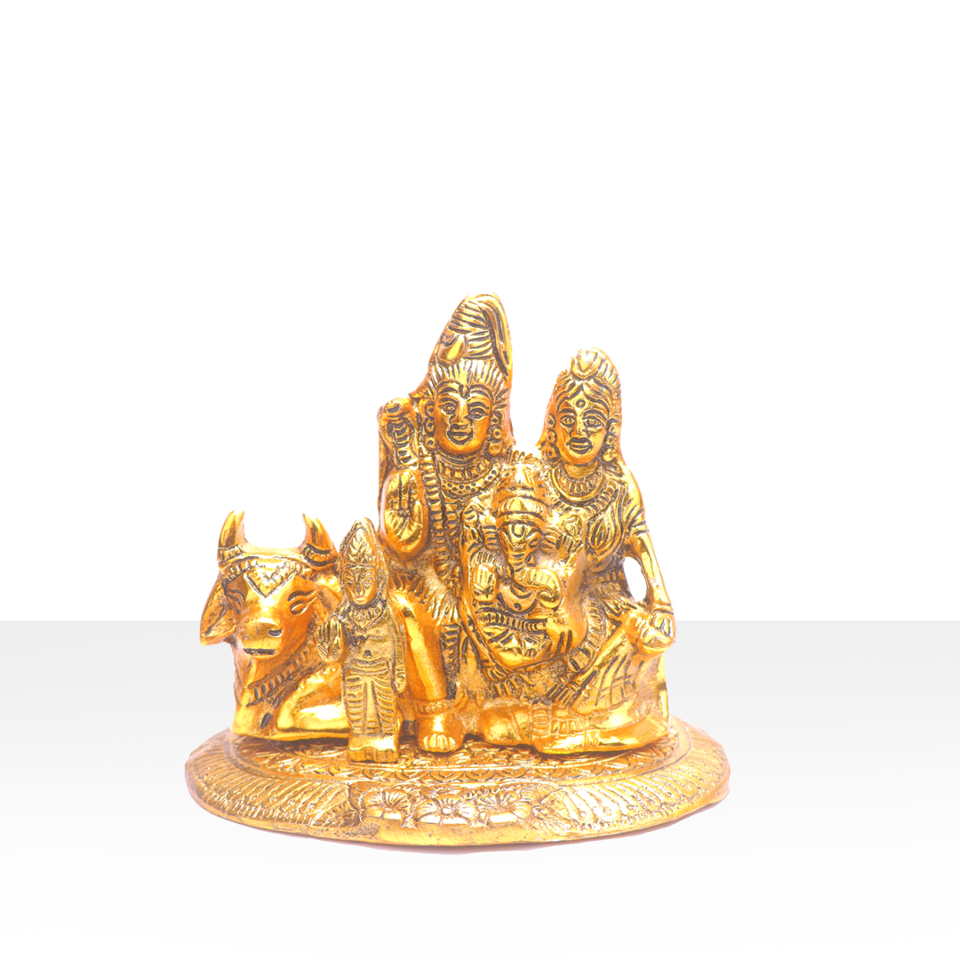 Devnidhii Shiv Parivar Big in Gold Polish