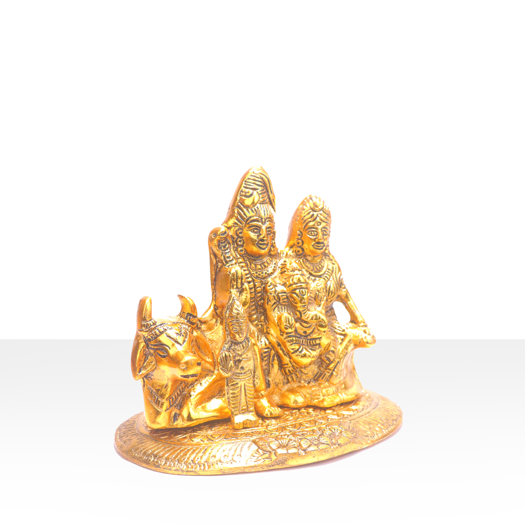 Devnidhii Shiv Parivar Big in Gold Polish