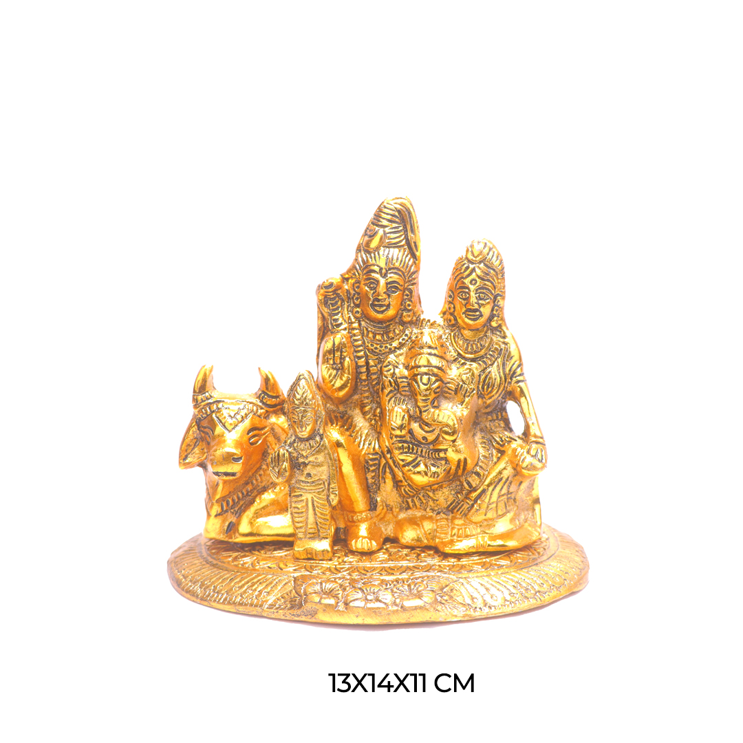 Devnidhii Shiv Parivar Big in Gold Polish
