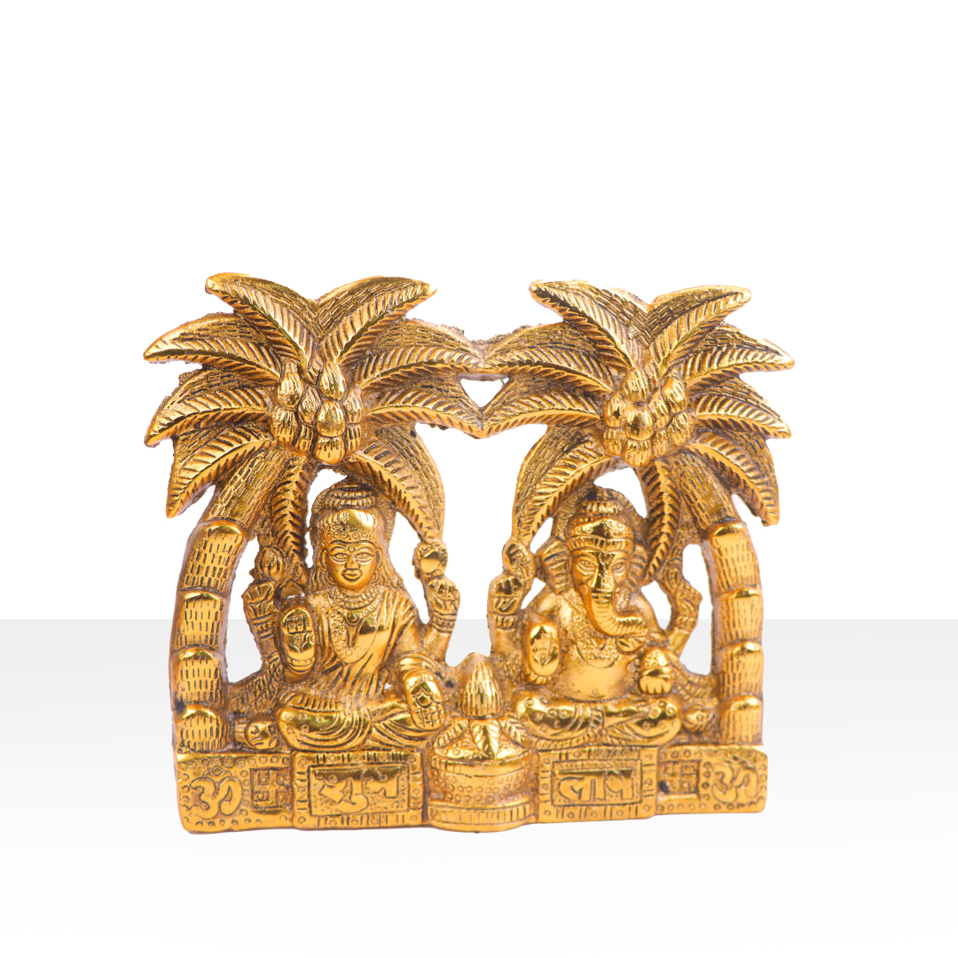Devnidhii Laxmi, Ganesh Idol in Gold Polish Medium Size