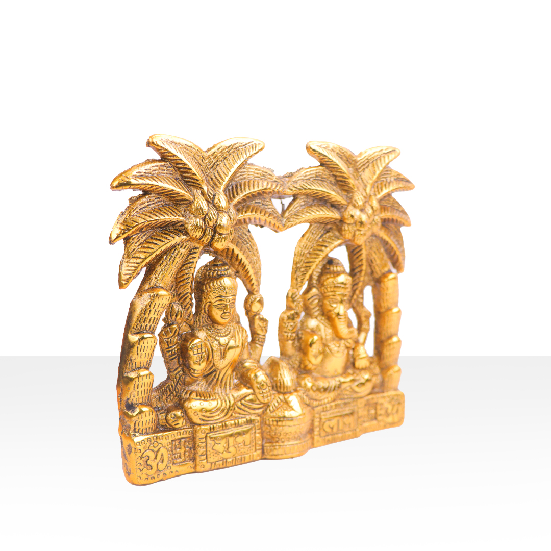 Devnidhii Laxmi, Ganesh Idol in Gold Polish Medium Size