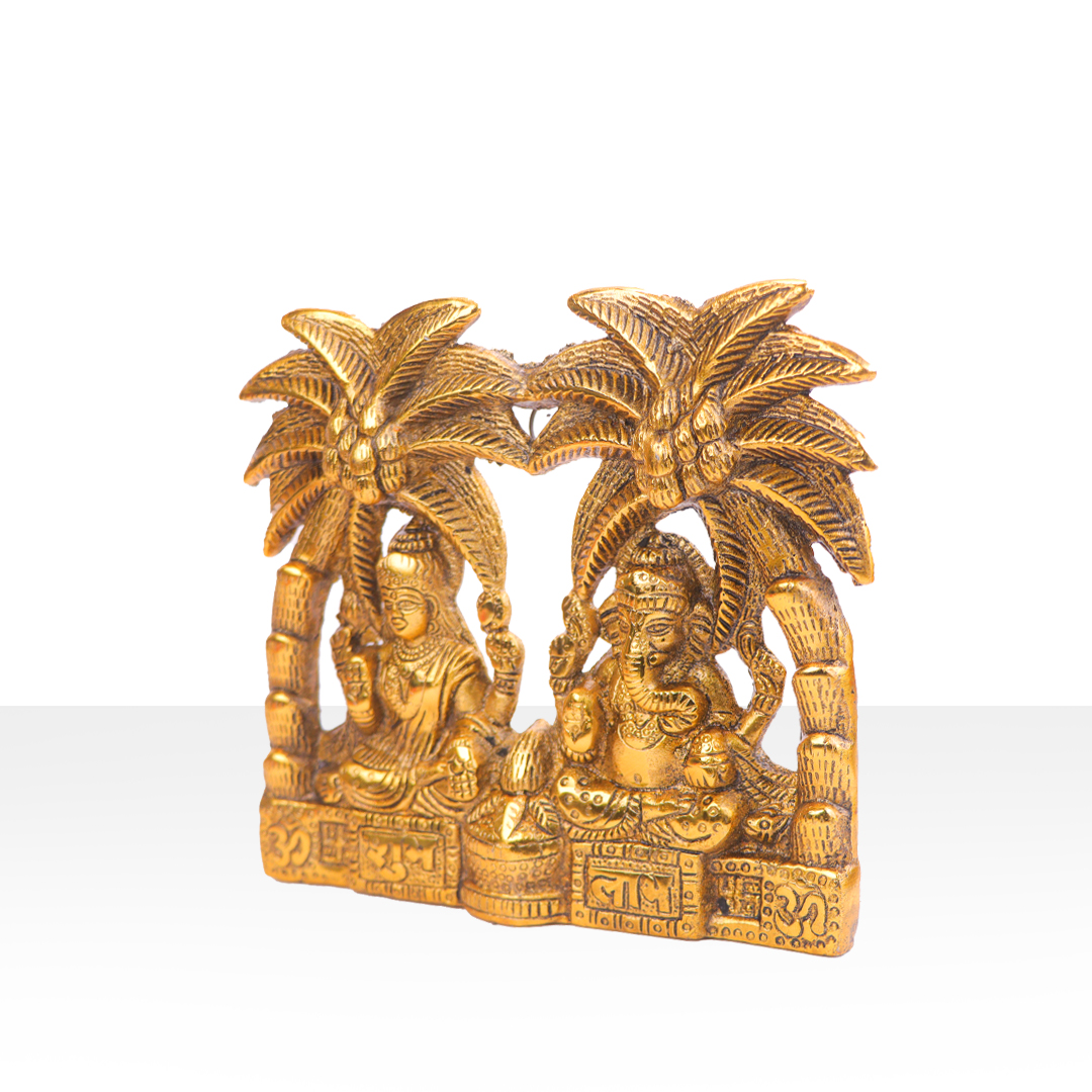 Devnidhii Laxmi, Ganesh Idol in Gold Polish Medium Size