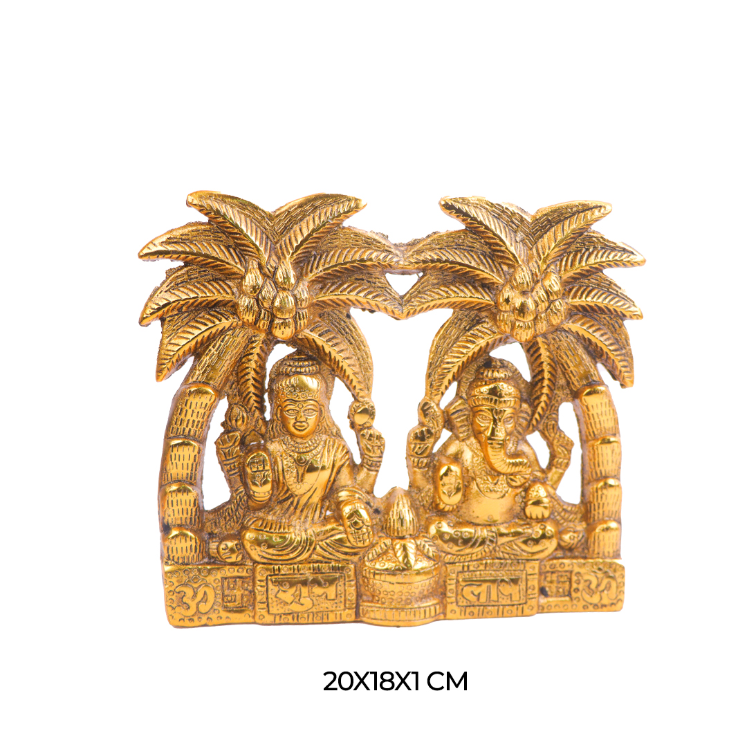 Devnidhii Laxmi, Ganesh Idol in Gold Polish Medium Size